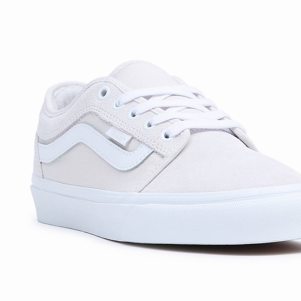 Tenis Vans Chukka Low Sidestripe Hombre Blancas | CLI173452