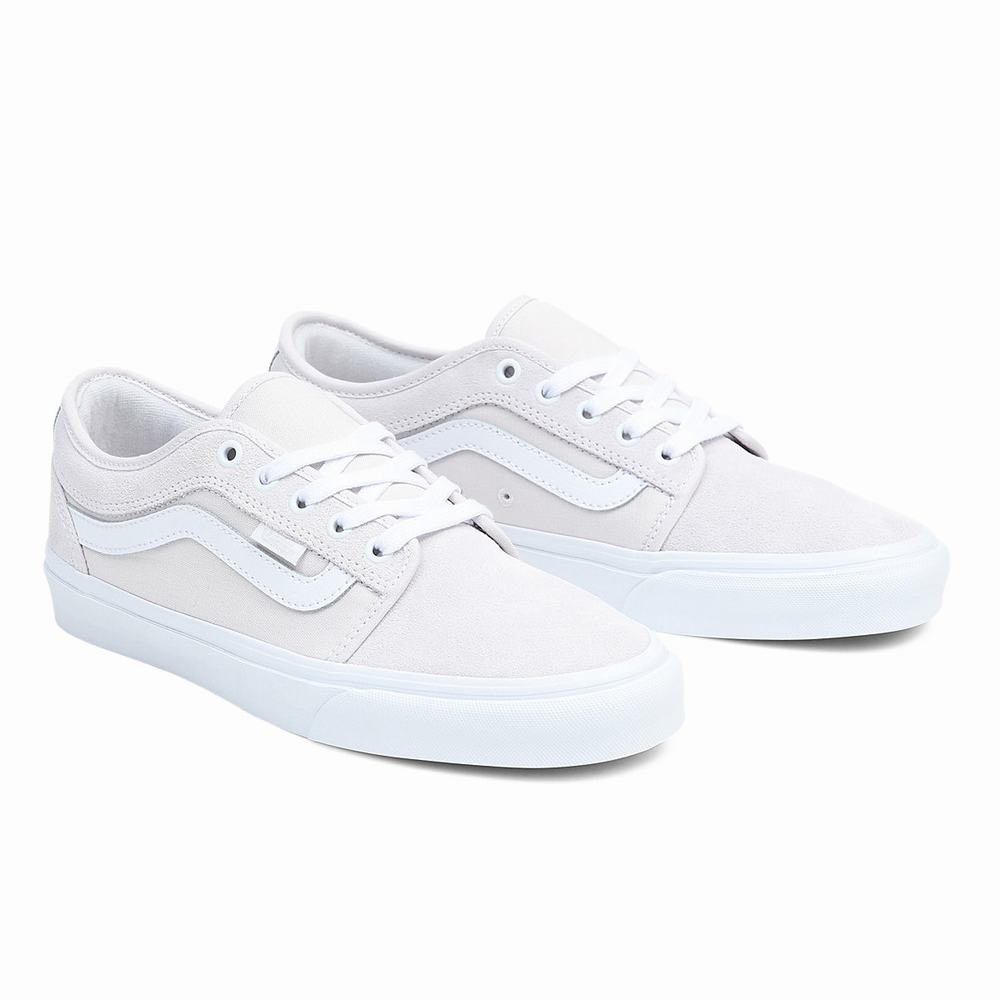 Tenis Vans Chukka Low Sidestripe Hombre Blancas | CLI173452