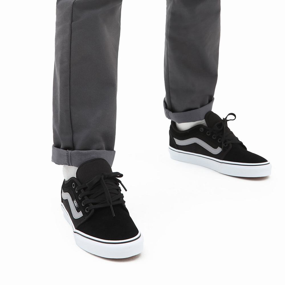 Tenis Vans Chukka Low Sidestripe Hombre Negras | FMH587214