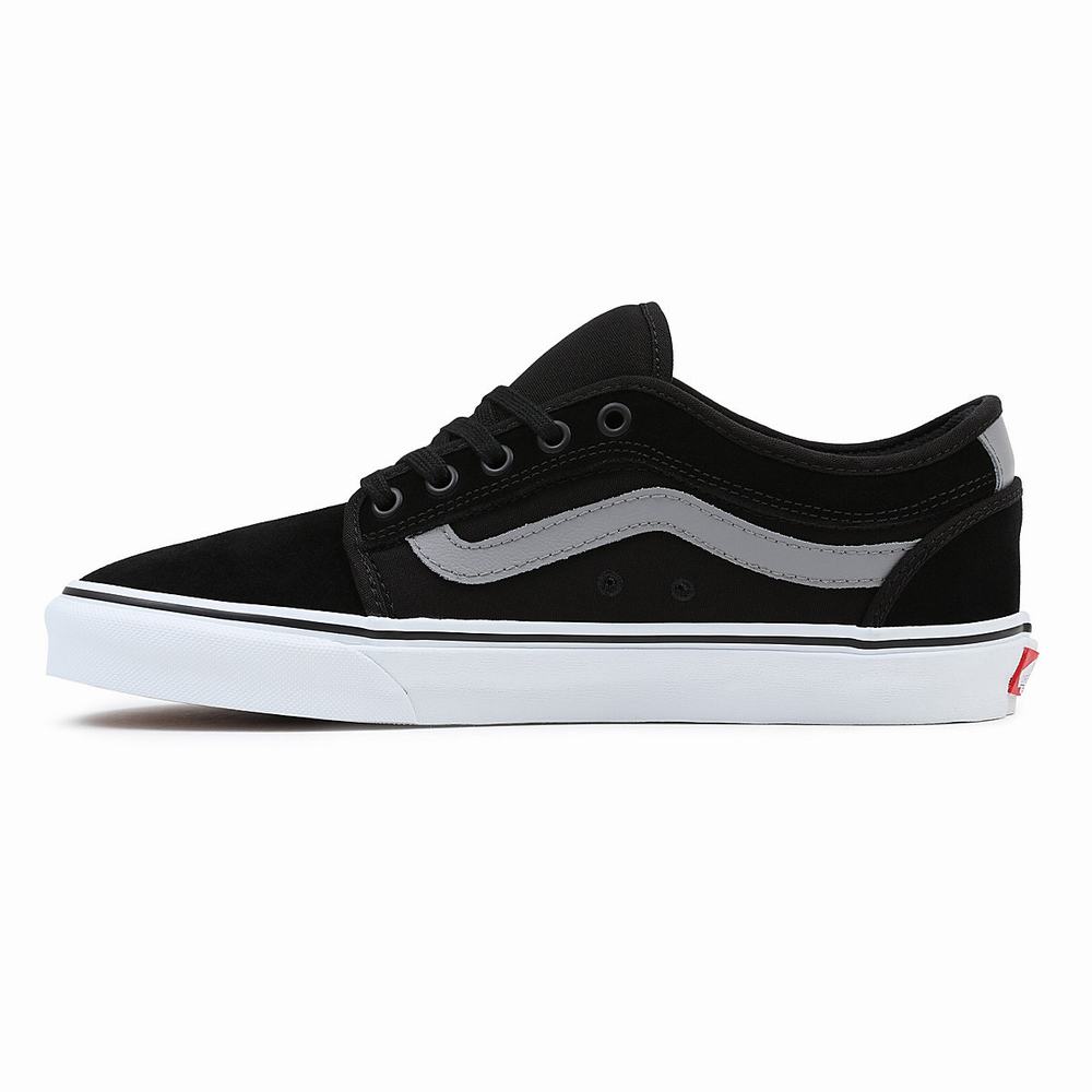 Tenis Vans Chukka Low Sidestripe Hombre Negras | FMH587214