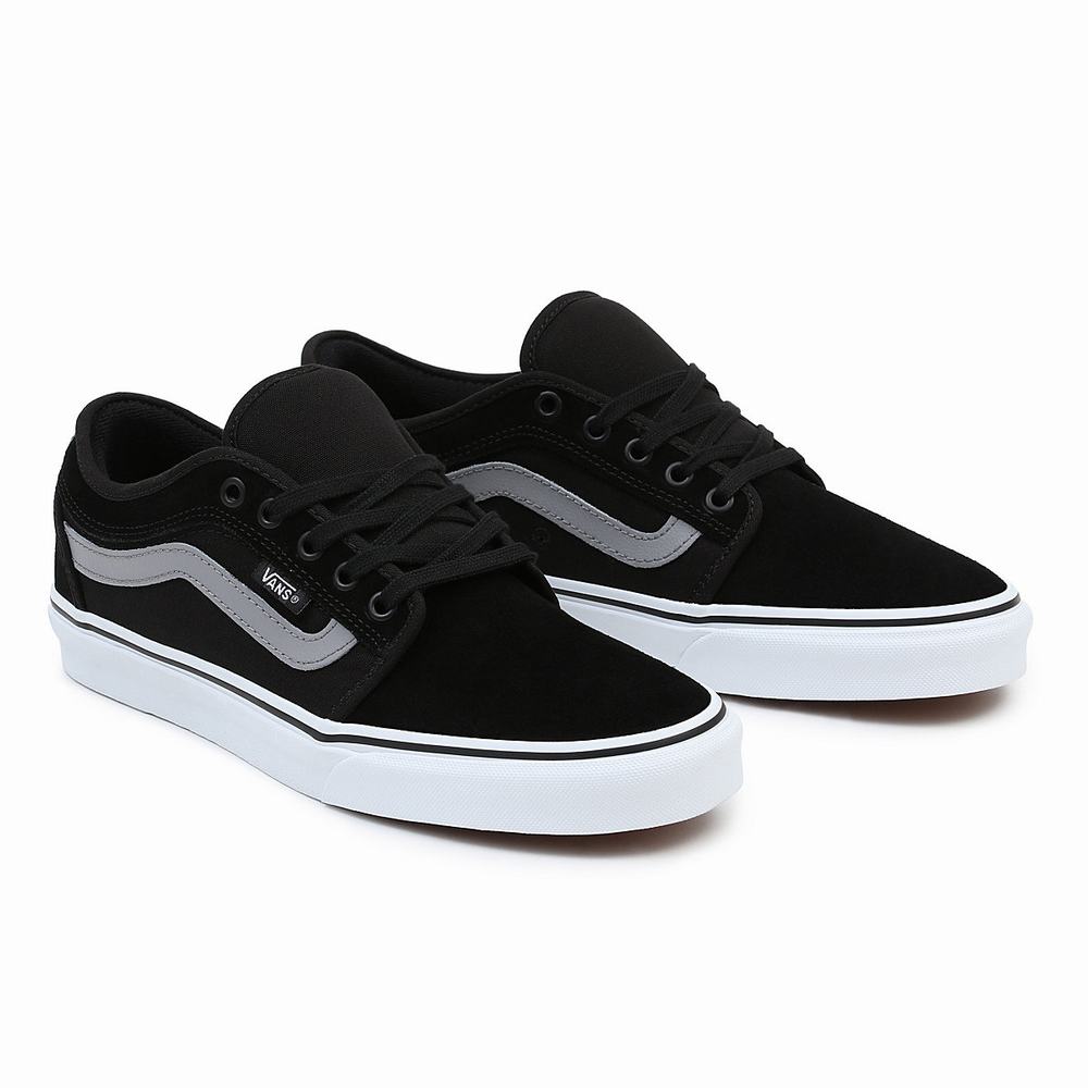 Tenis Vans Chukka Low Sidestripe Hombre Negras | FMH587214