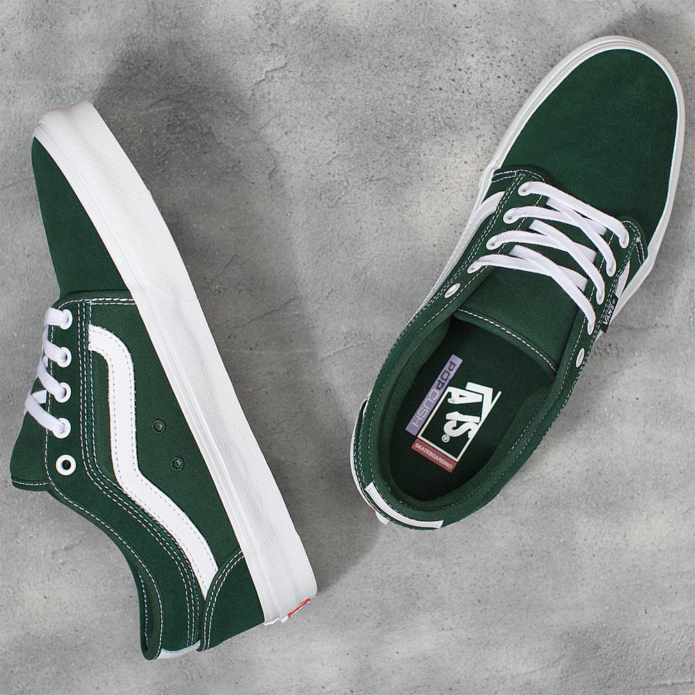 Tenis Vans Chukka Low Sidestripe Hombre Verde | HTZ426789