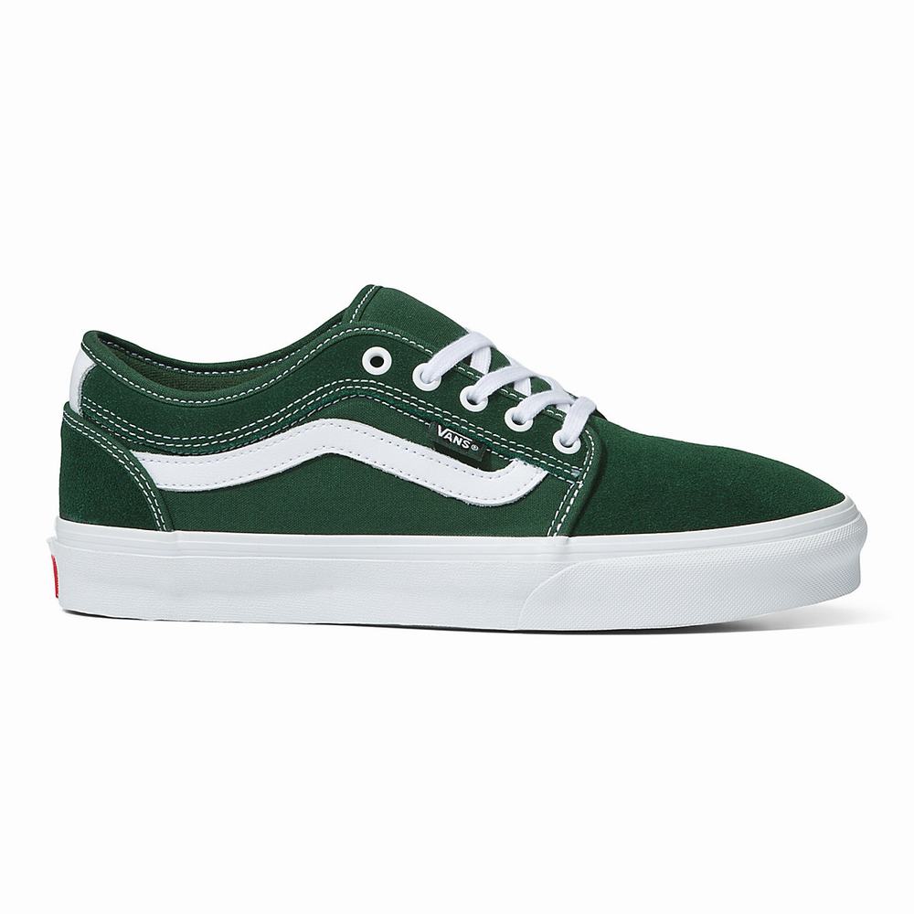 Tenis Vans Chukka Low Sidestripe Hombre Verde | HTZ426789