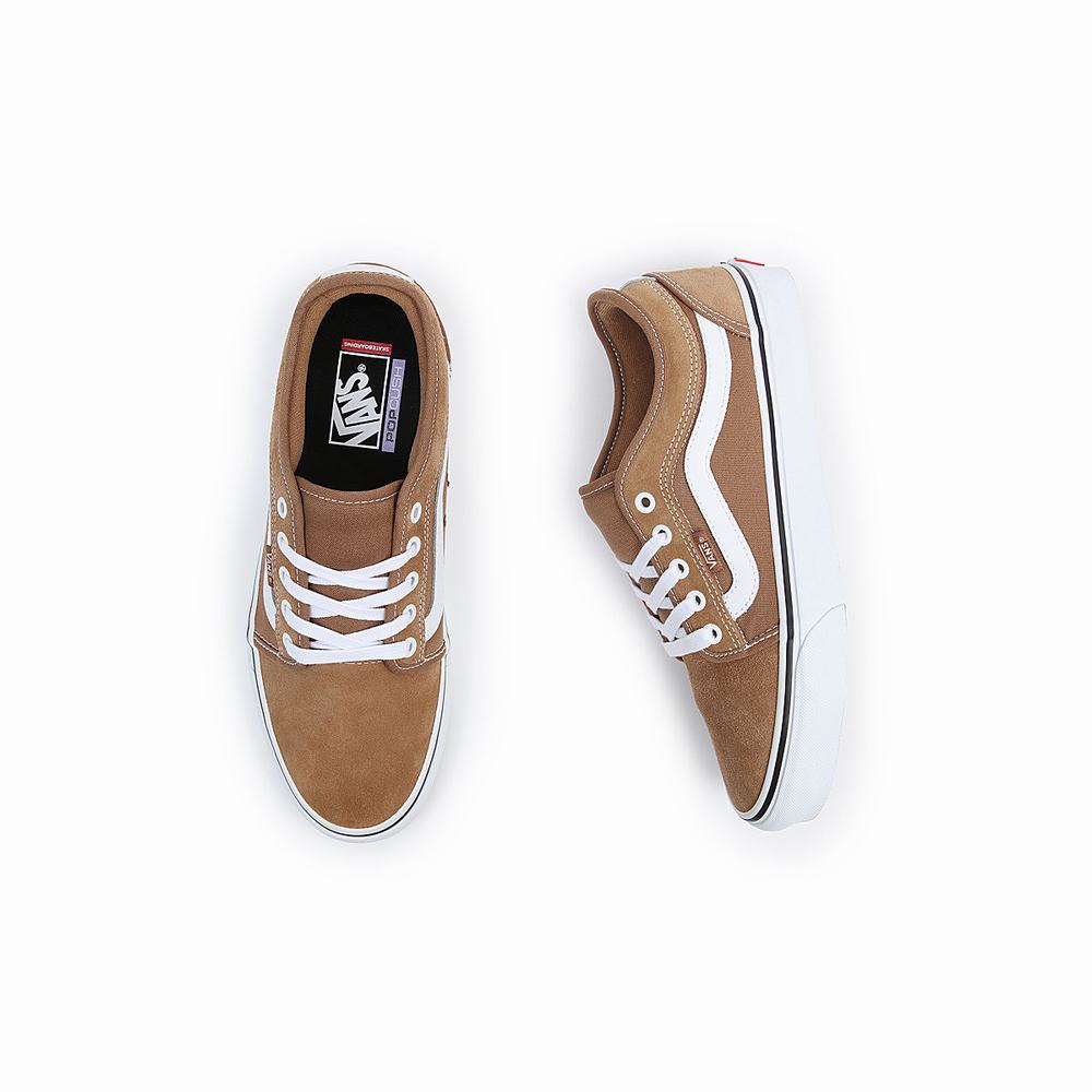 Tenis Vans Chukka Low Sidestripe Hombre Marrones | KTH825709