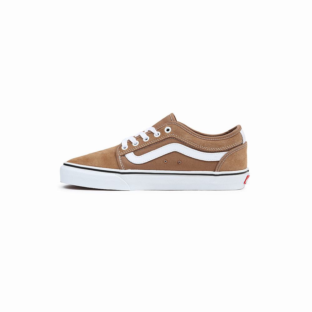 Tenis Vans Chukka Low Sidestripe Hombre Marrones | KTH825709