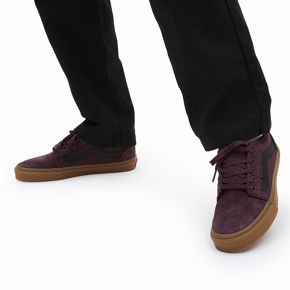 Tenis Vans Chukka Low Sidestripe Hombre Rojas | MFA045819