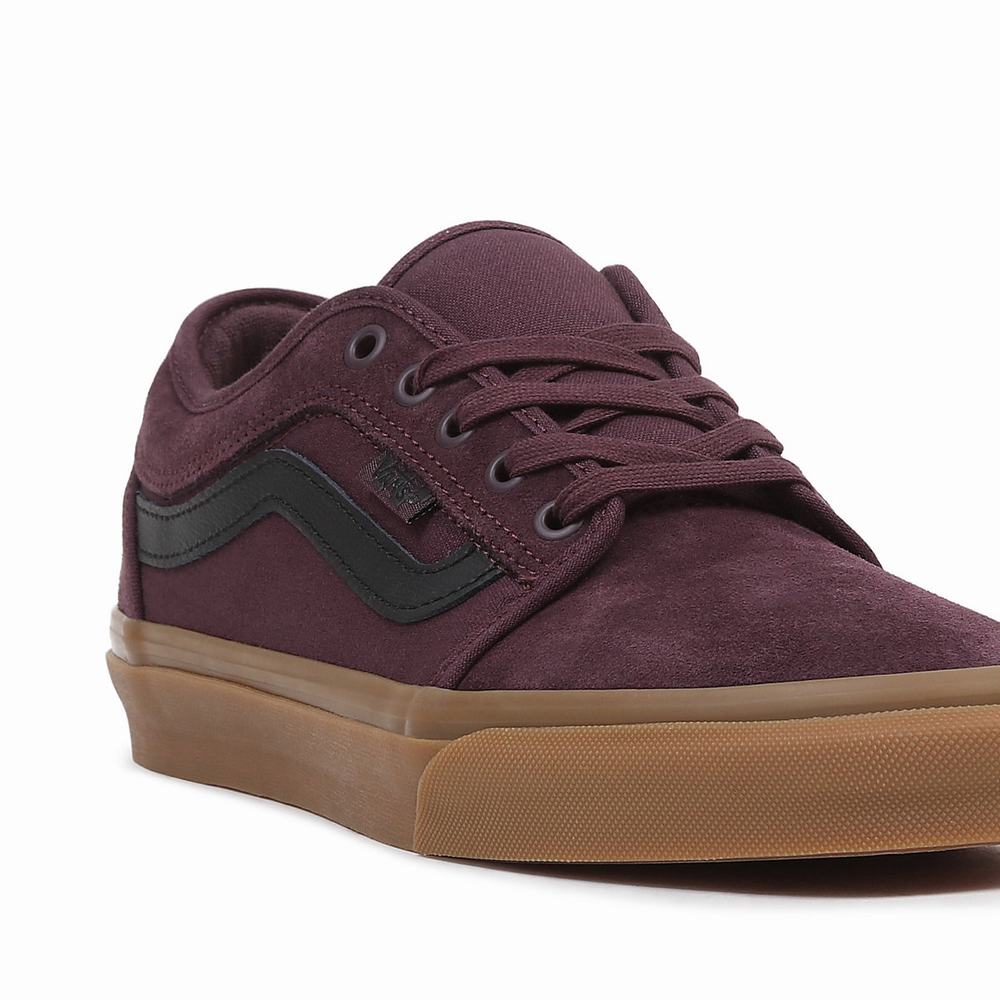 Tenis Vans Chukka Low Sidestripe Hombre Rojas | MFA045819