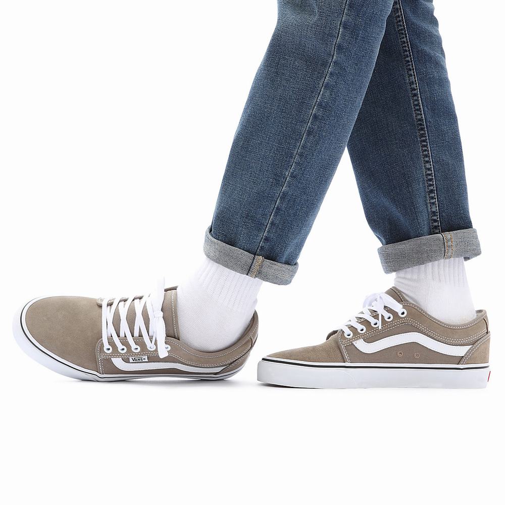 Tenis Vans Chukka Low Sidestripe Hombre Beige | UYC629354