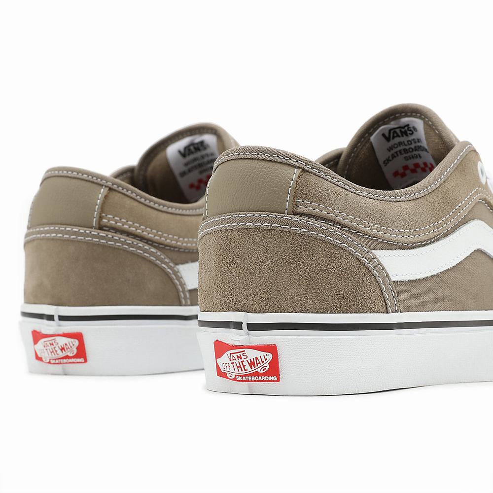 Tenis Vans Chukka Low Sidestripe Mujer Beige | HXP813542