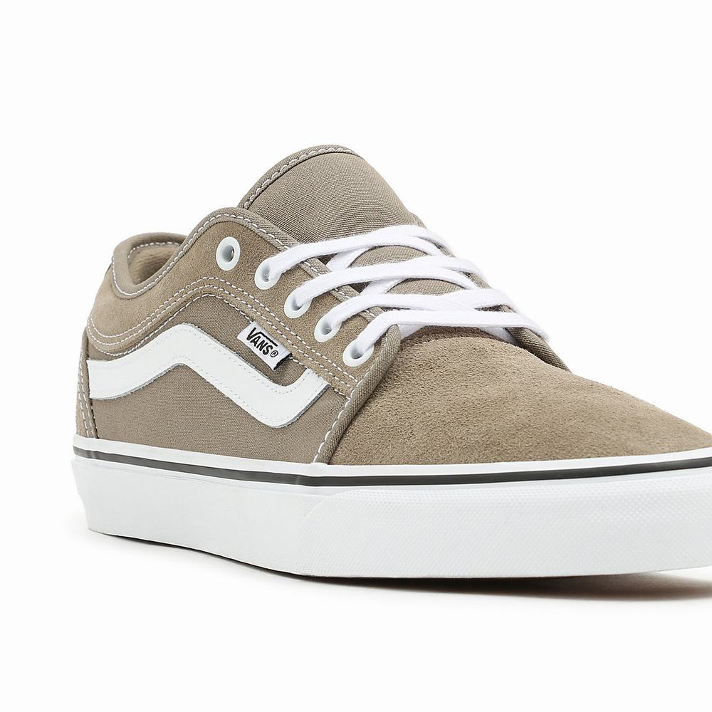 Tenis Vans Chukka Low Sidestripe Mujer Beige | HXP813542