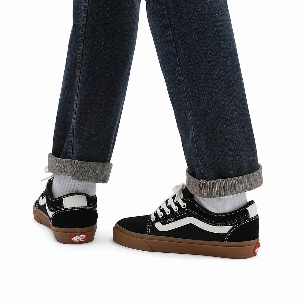 Tenis Vans Chukka Low Sidestripe Mujer Negras | HAM741689