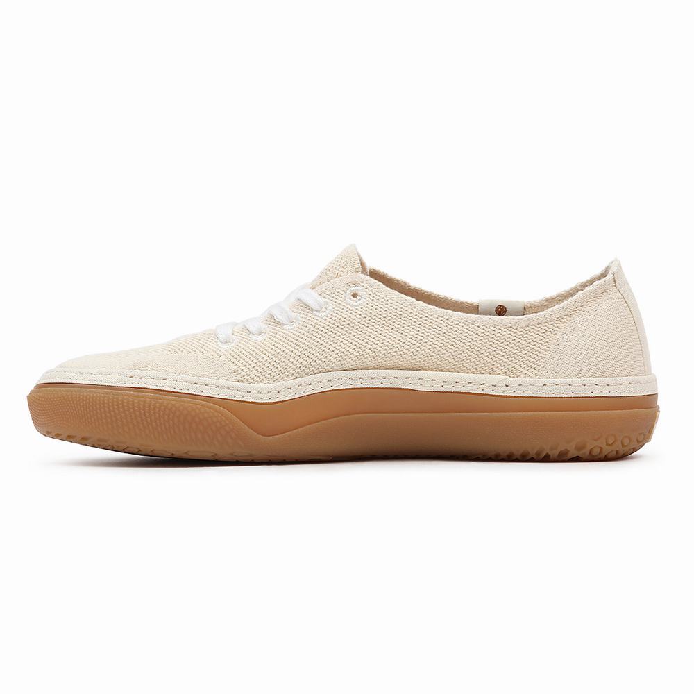 Tenis Vans Circle Vee Hombre Beige | QIZ604893