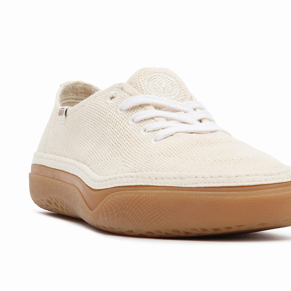 Tenis Vans Circle Vee Hombre Beige | QIZ604893