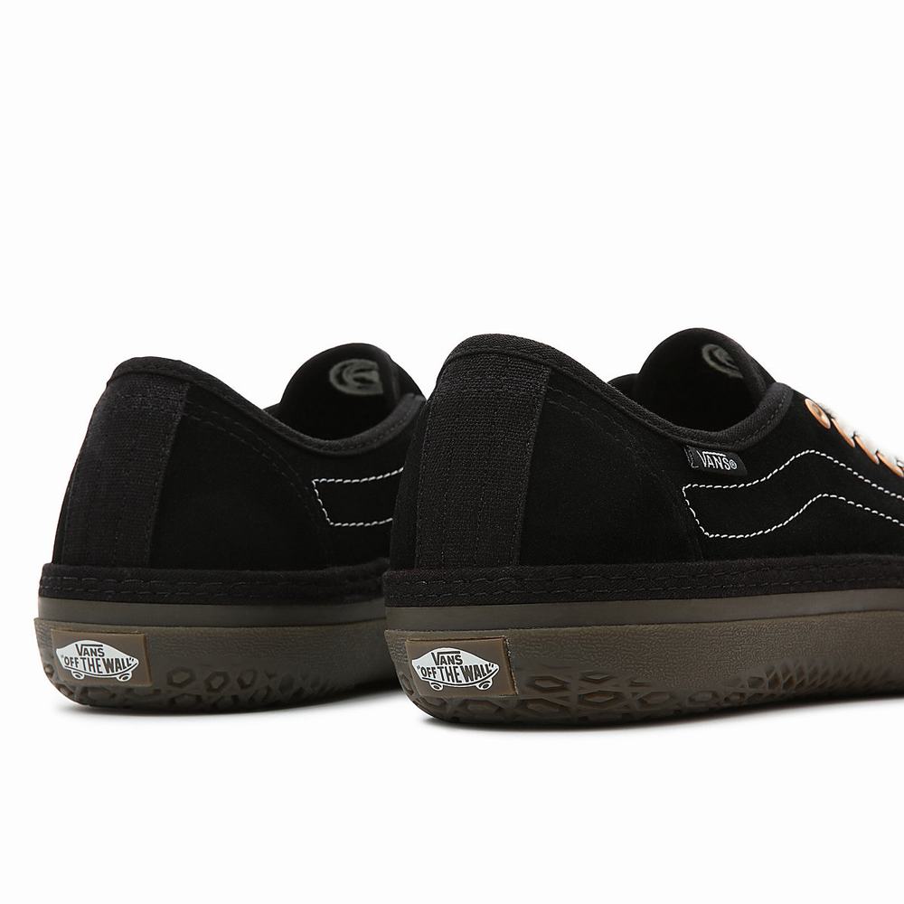 Tenis Vans Circle Vee Hombre Negras | BXY560973