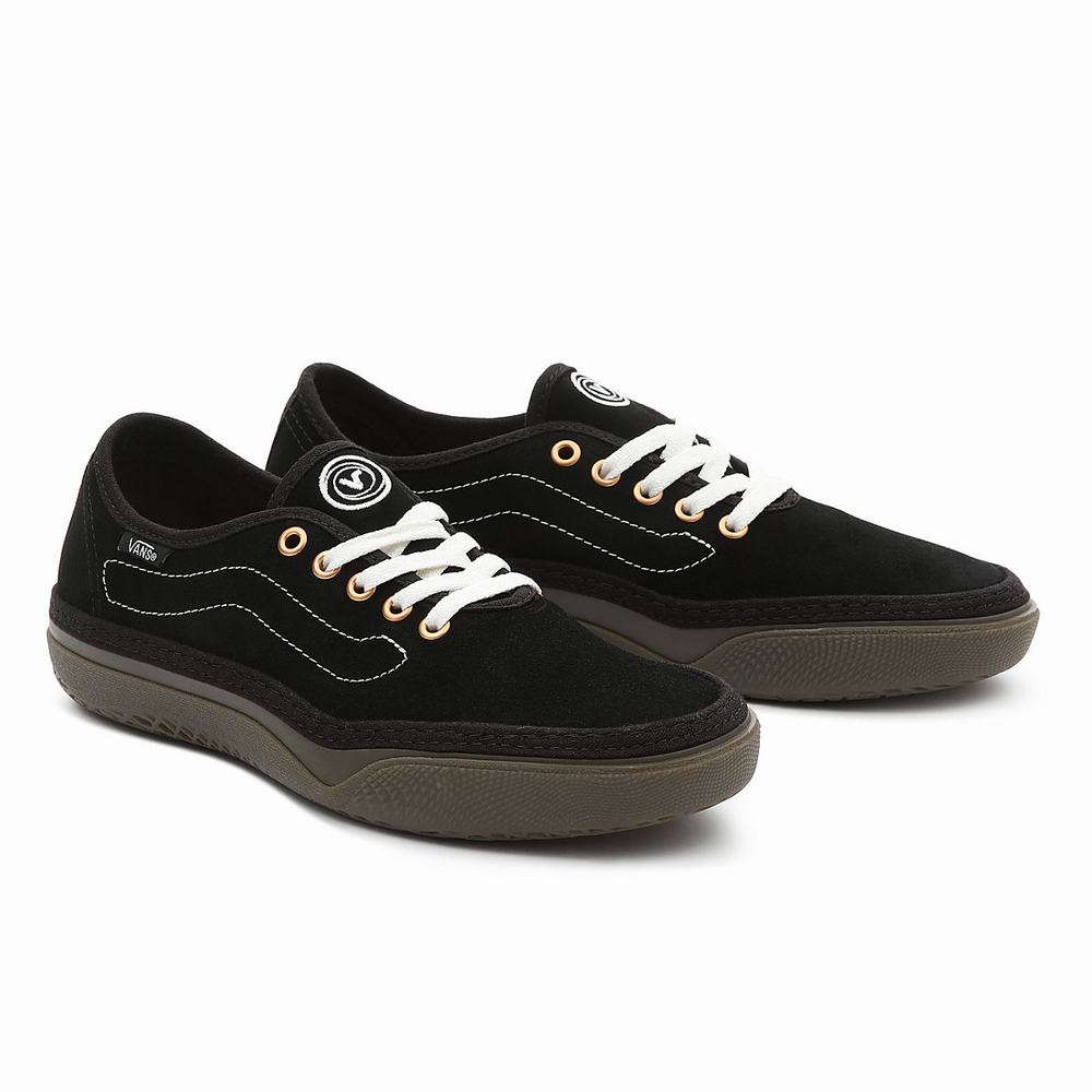 Tenis Vans Circle Vee Hombre Negras | BXY560973