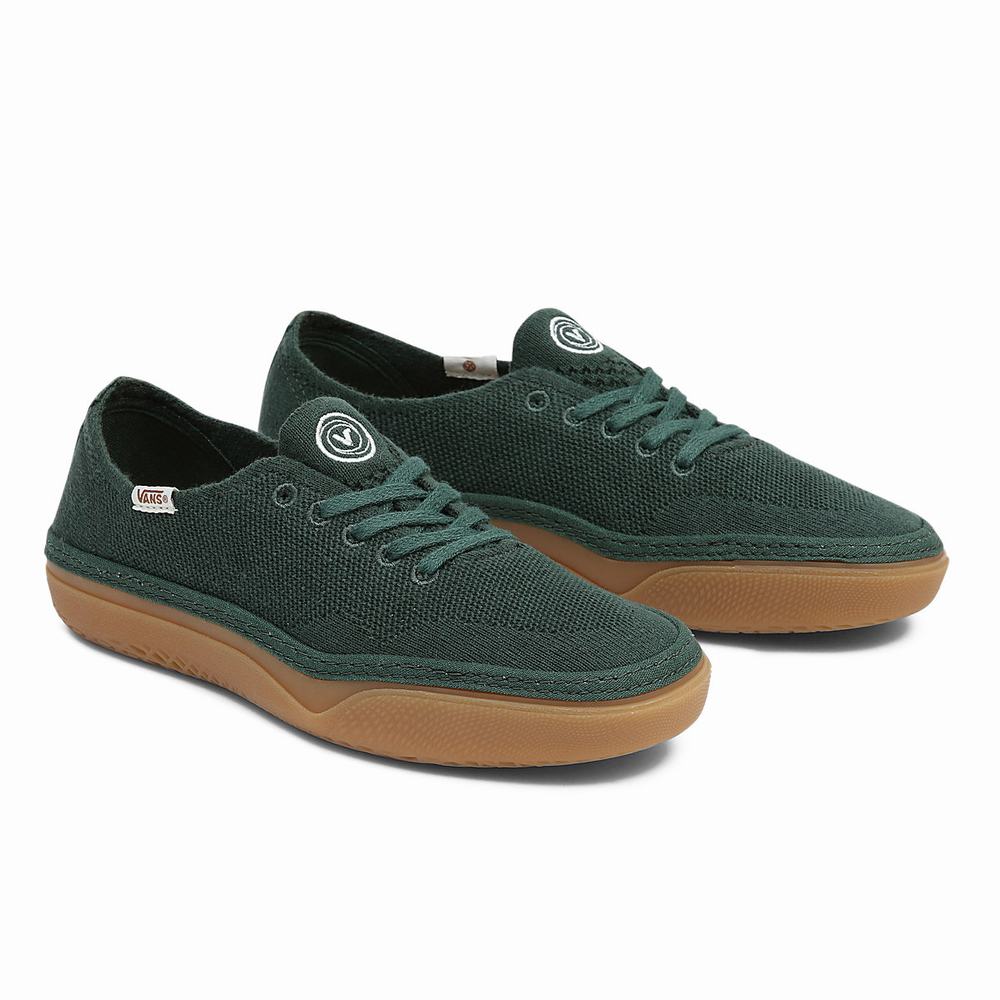 Tenis Vans Circle Vee Mujer Verde | IYT109643