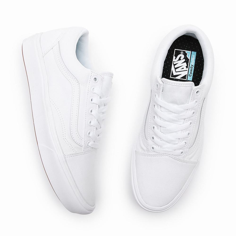 Tenis Vans Classic ComfyCush Old Skool Hombre Blancas | KVX840725