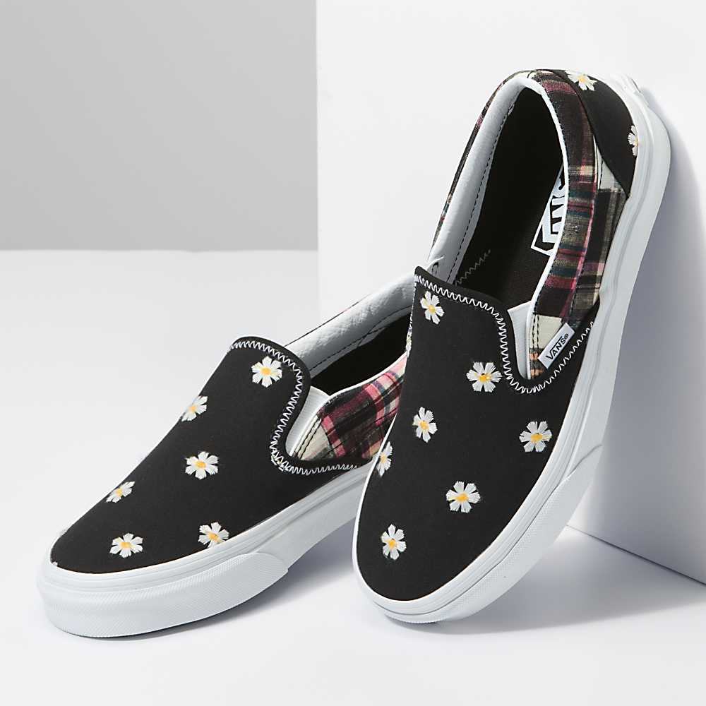 Tenis Vans Classic Slip-On Mujer Negras | TZU059682