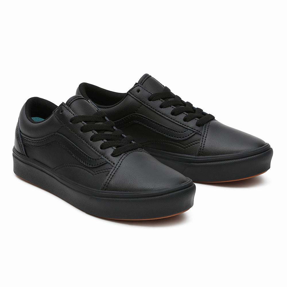 Tenis Vans Classic Tumble ComfyCush Old Skool (8-14 years) Niños Negras | MIO063728