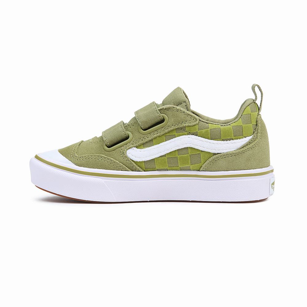 Tenis Vans ComfyCush New Skool V (4-8 years) Niños Verde | DRM684213