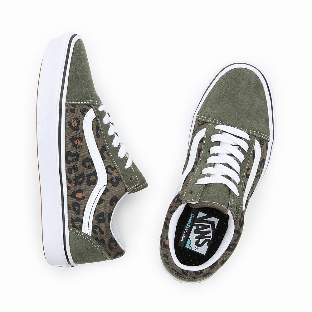 Tenis Vans ComfyCush Old Skool Hombre Verde | MXW087639