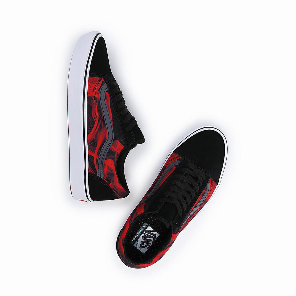 Tenis Vans ComfyCush Old Skool Mujer Negras/Rojas | IAP174325