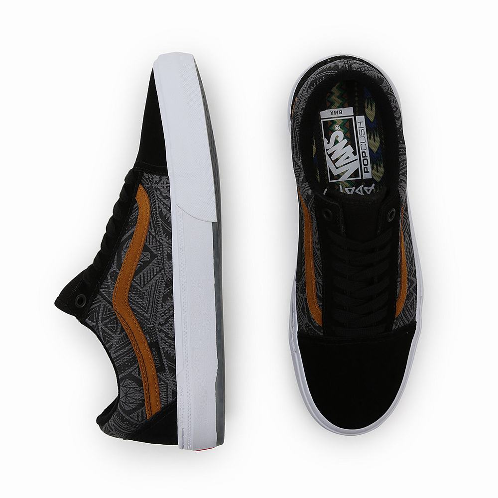 Tenis Vans Courage Adams BMX Old Skool Hombre Negras/Gris | DEQ403726