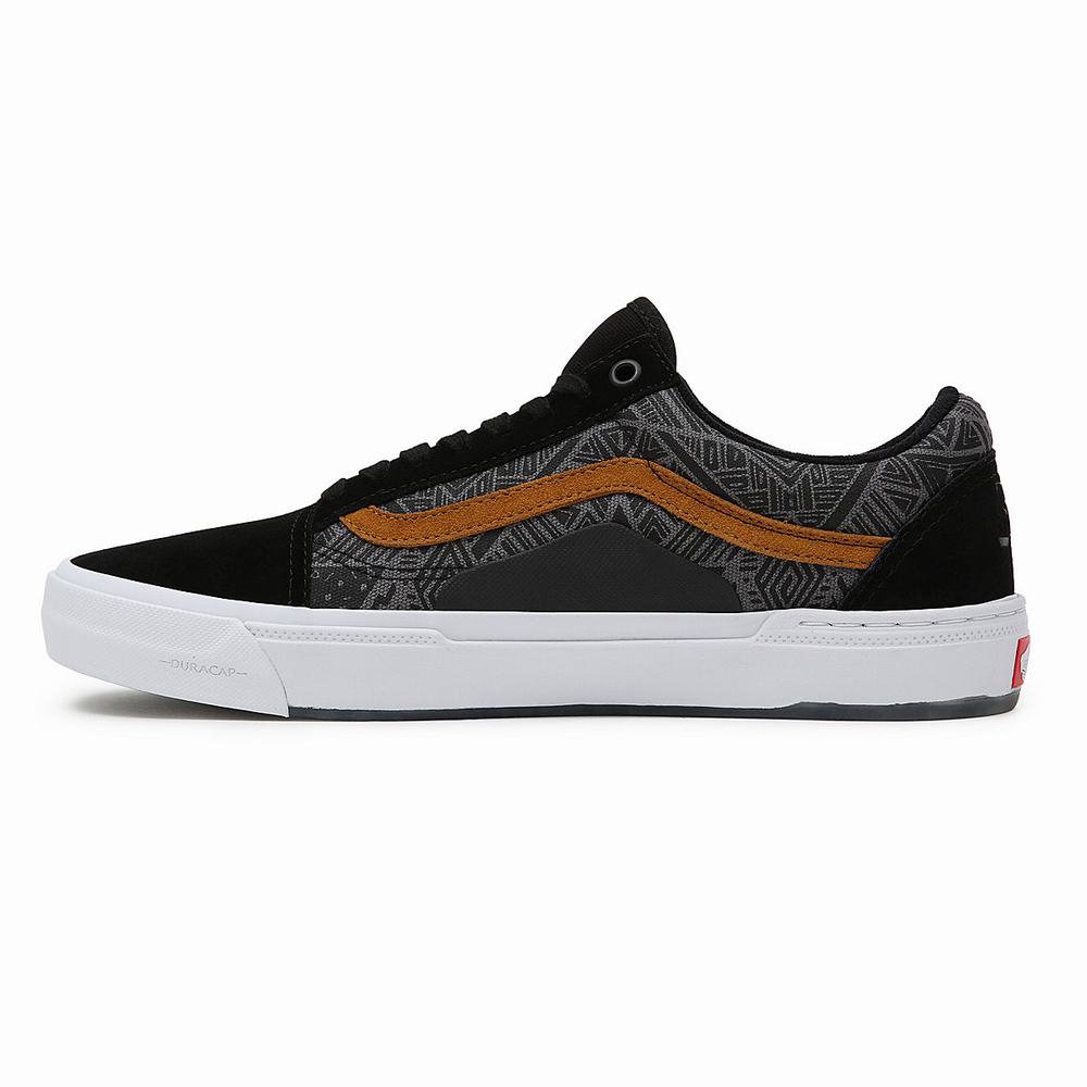 Tenis Vans Courage Adams BMX Old Skool Hombre Negras/Gris | DEQ403726