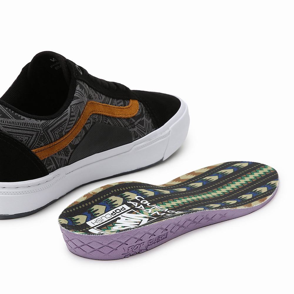 Tenis Vans Courage Adams BMX Old Skool Hombre Negras/Gris | DEQ403726