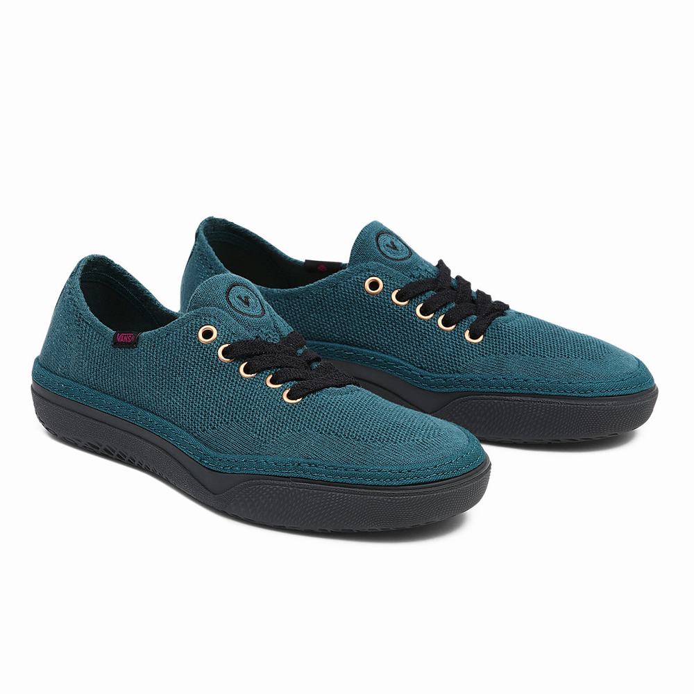 Tenis Vans Curren X Knost Circle Vee Mujer Azules | ASP510486