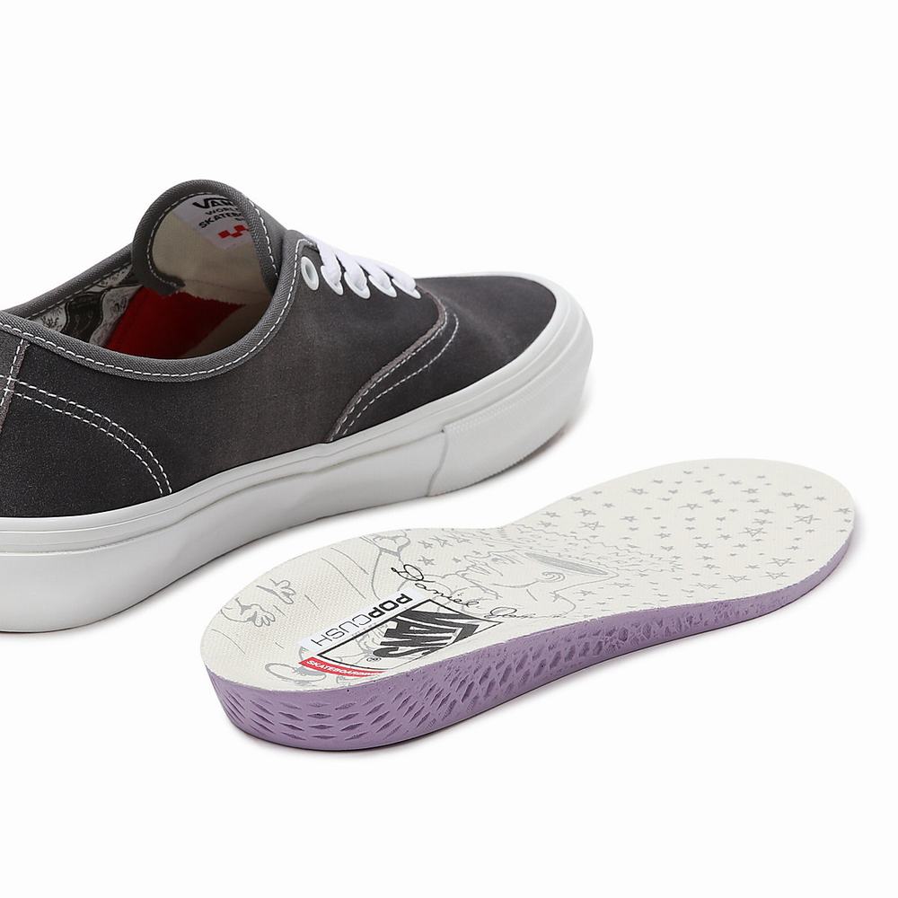 Tenis Vans Daniel Johnston Skate Authentic Mujer Gris | HFX947350