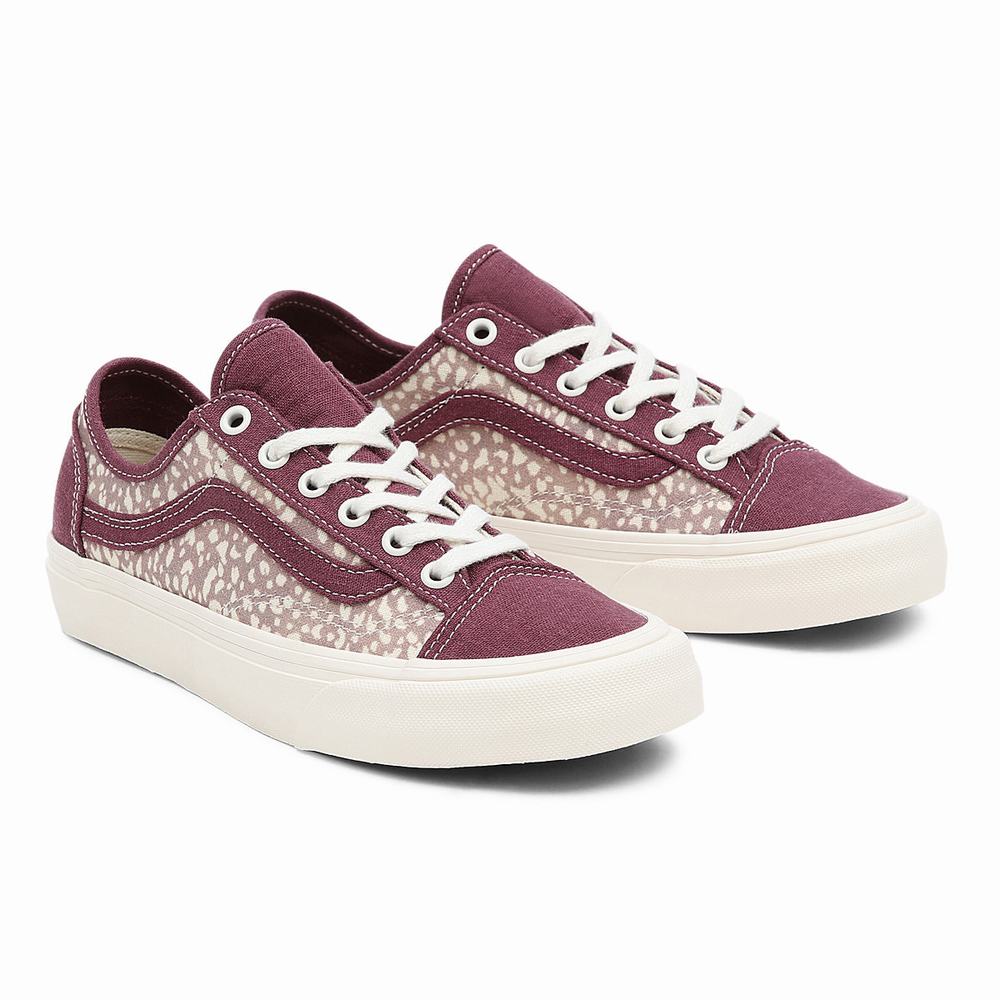 Tenis Vans Eco Theory Estilo 36 Decon Sf Mujer Rojas | YVX146375