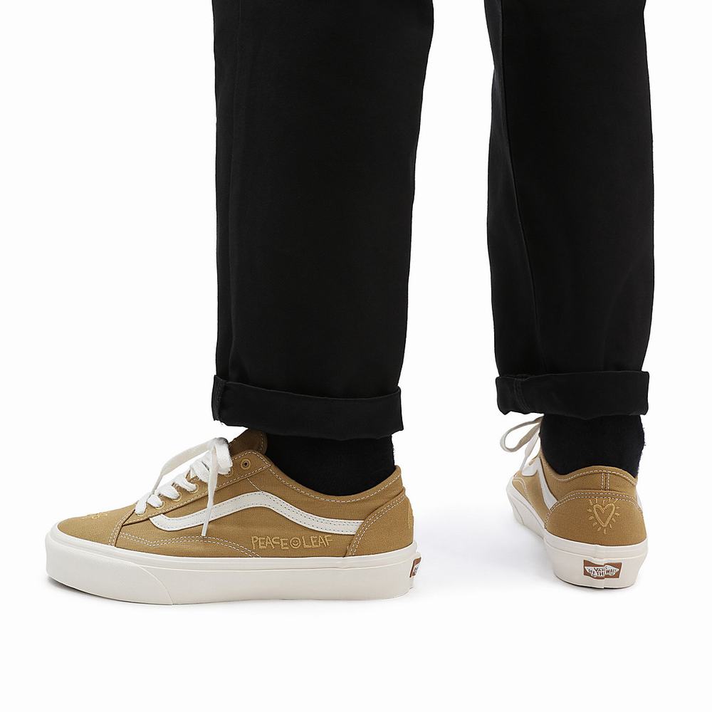 Tenis Vans Eco Theory Old Skool Tapered Mujer Beige | FVM468270