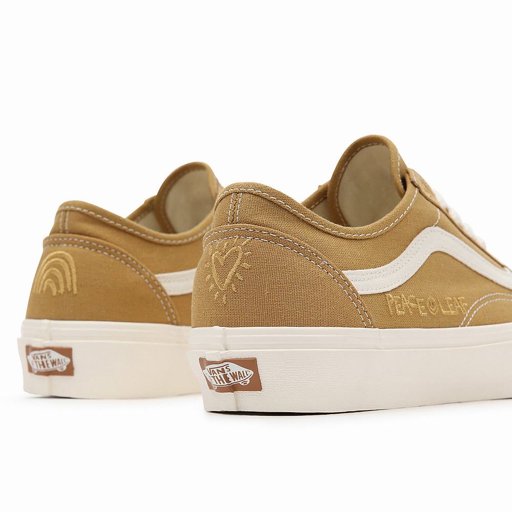 Tenis Vans Eco Theory Old Skool Tapered Mujer Beige | FVM468270