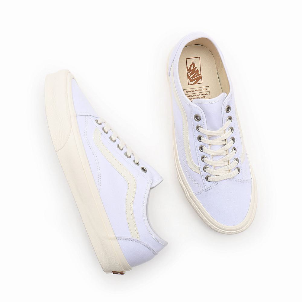 Tenis Vans Eco Theory Old Skool Tapered Mujer Blancas | WIN219806