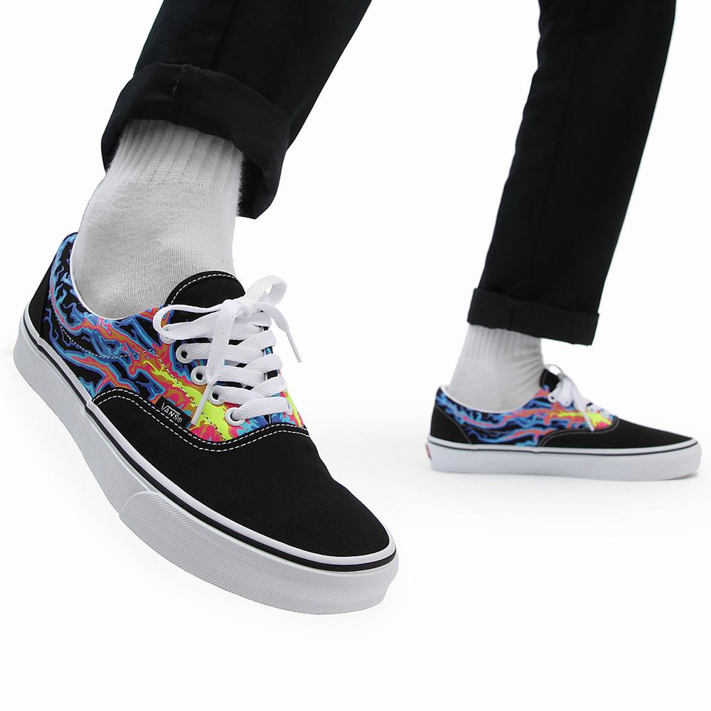 Tenis Vans Electric Flame Era Hombre Negras/Multicolor | TZU370864