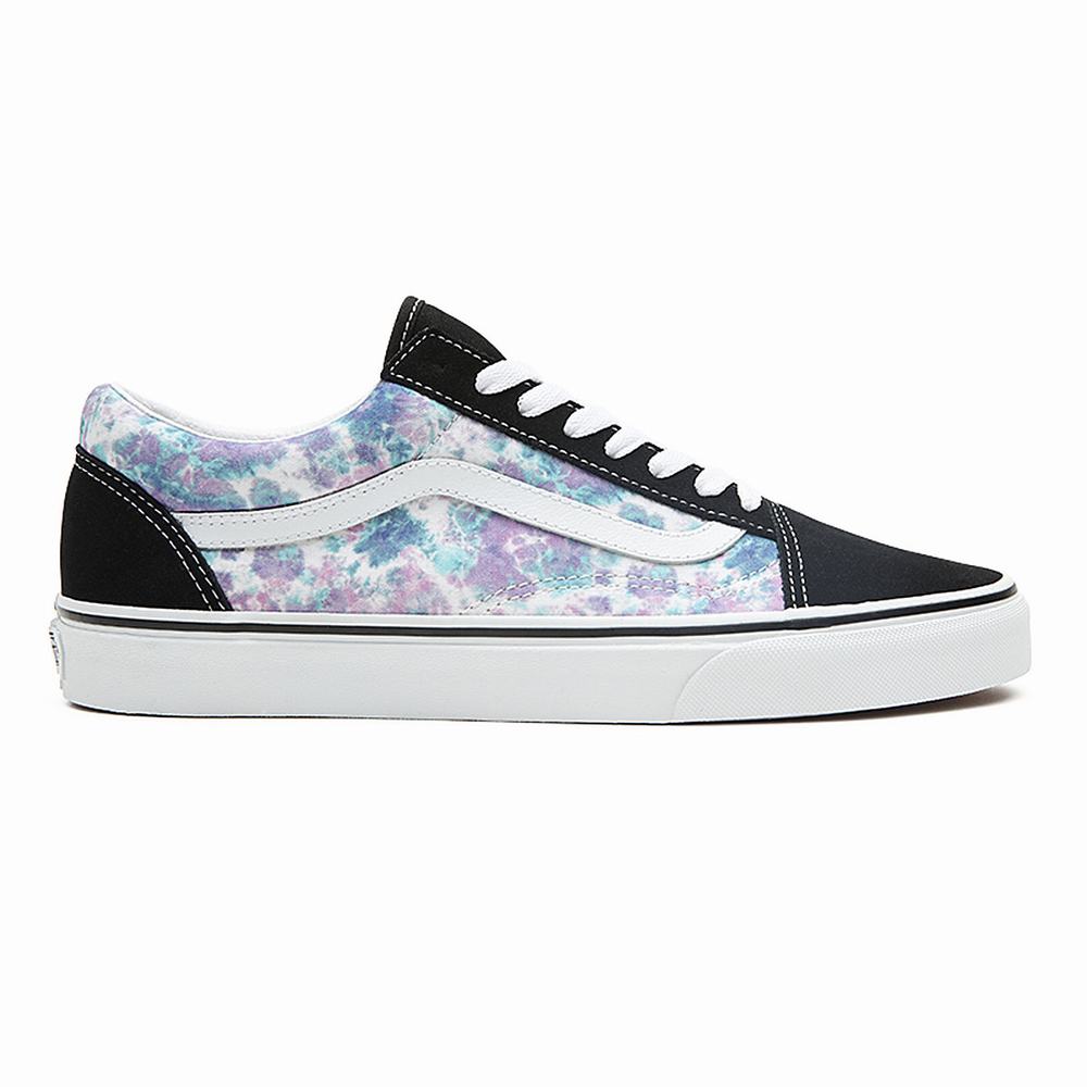 Tenis Vans English Lavender Tie Dye Old Skool Mujer Negras | UNH024396