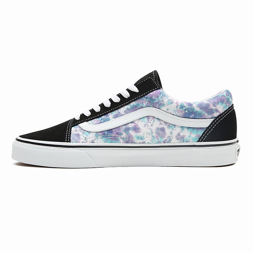 Tenis Vans English Lavender Tie Dye Old Skool Mujer Negras | UNH024396