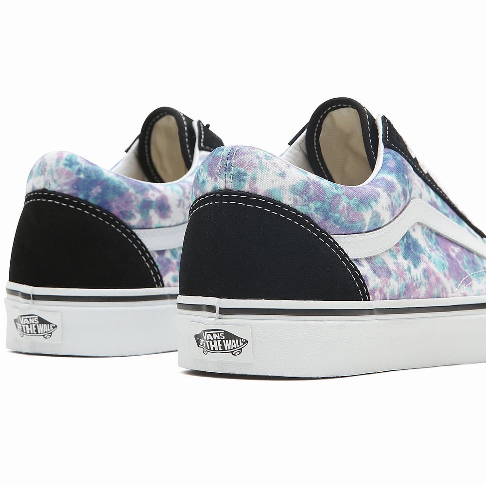 Tenis Vans English Lavender Tie Dye Old Skool Mujer Negras | UNH024396