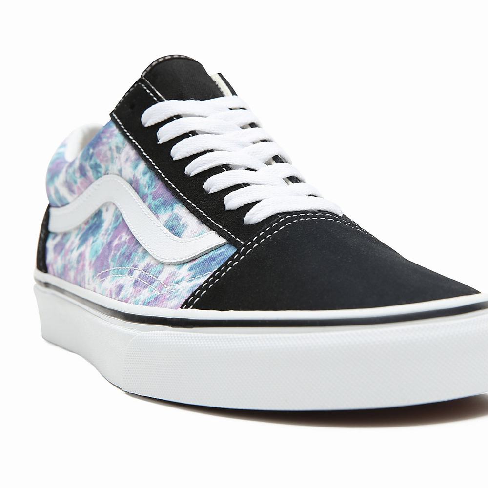 Tenis Vans English Lavender Tie Dye Old Skool Mujer Negras | UNH024396