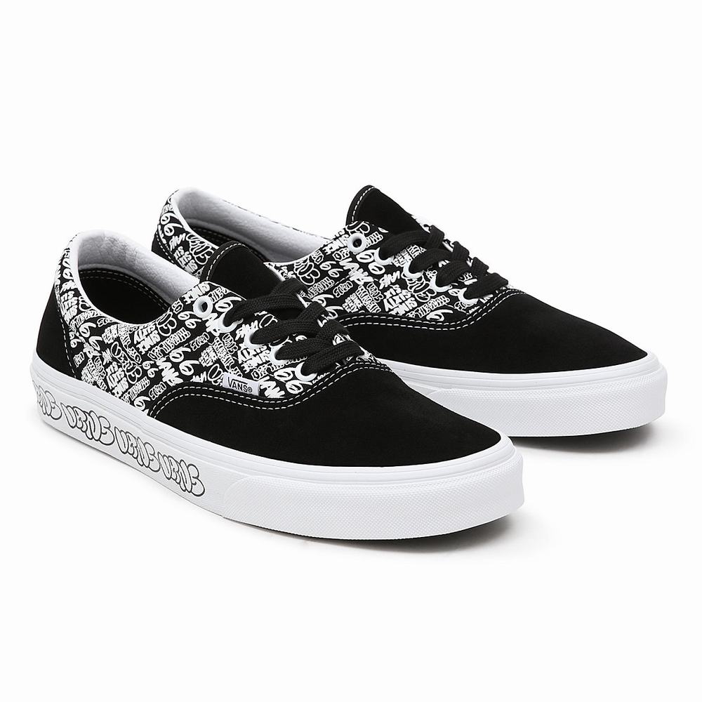 Tenis Vans Era Mujer Negras/Blancas | RAU082146