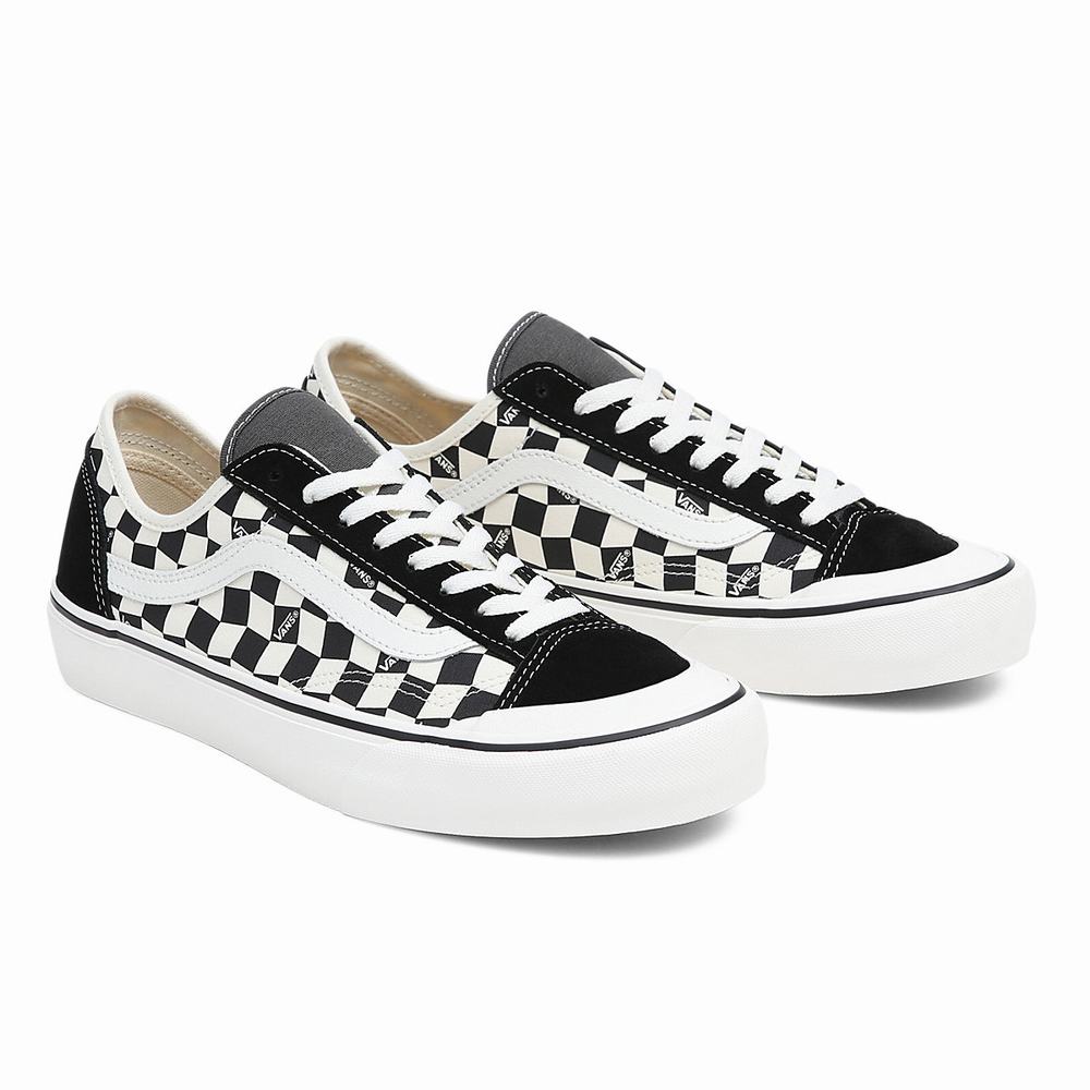 Tenis Vans Estilo 136 Decon VR3 SF Hombre Negras/Blancas | LDS598160