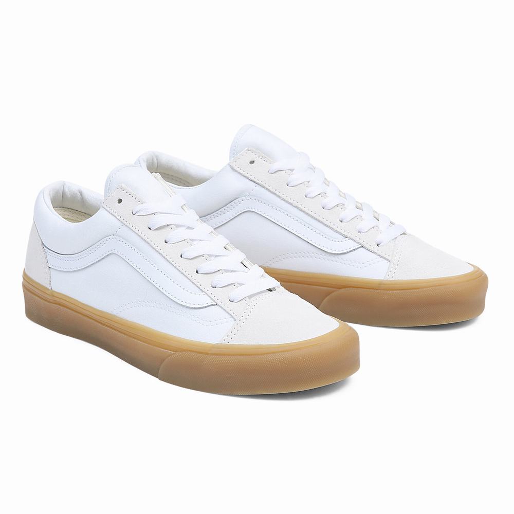 Tenis Vans Estilo 36 Hombre Blancas | RWM013748