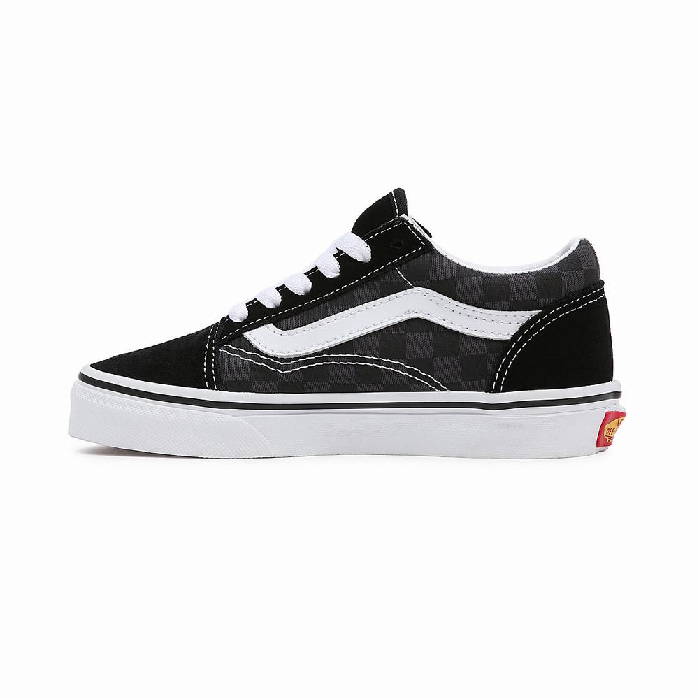 Tenis Vans Flame Logo Repeat Old Skool (4-8 years) Niños Negras | ZBT079452