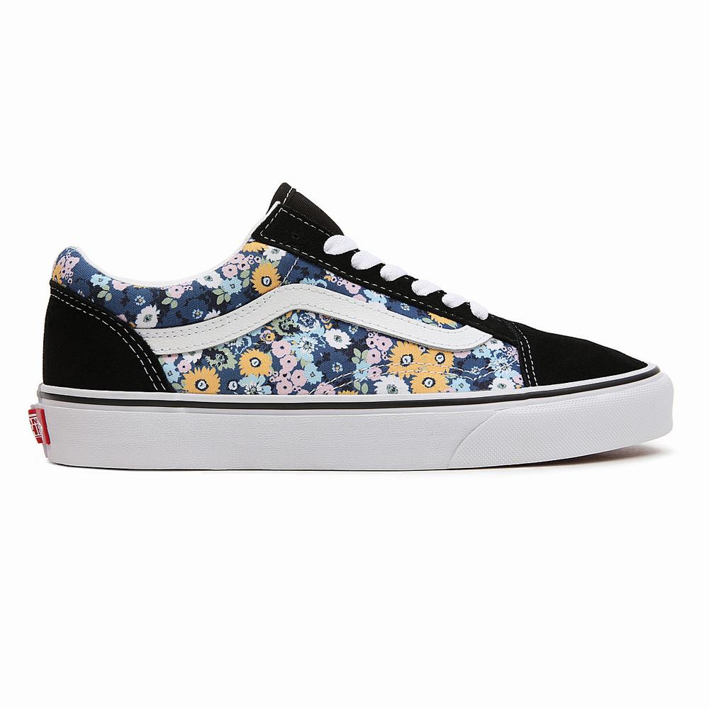 Tenis Vans Floral Old Skool Mujer Negras/Multicolor | IEM614278