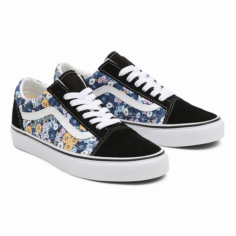 Tenis Vans Floral Old Skool Mujer Negras/Multicolor | IEM614278