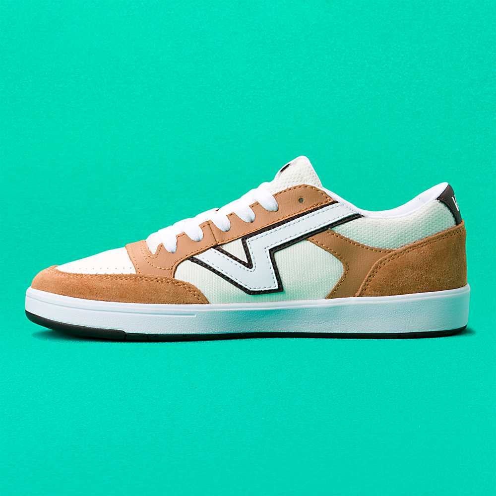 Tenis Vans Freshman Lowland CC Mujer Marrones/Blancas | VWF925486