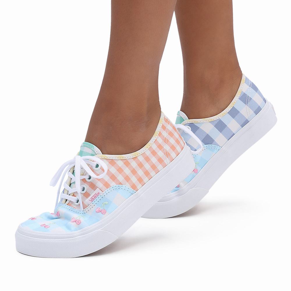 Tenis Vans Gingham Block Authentic Mujer Multicolor | CLU196870