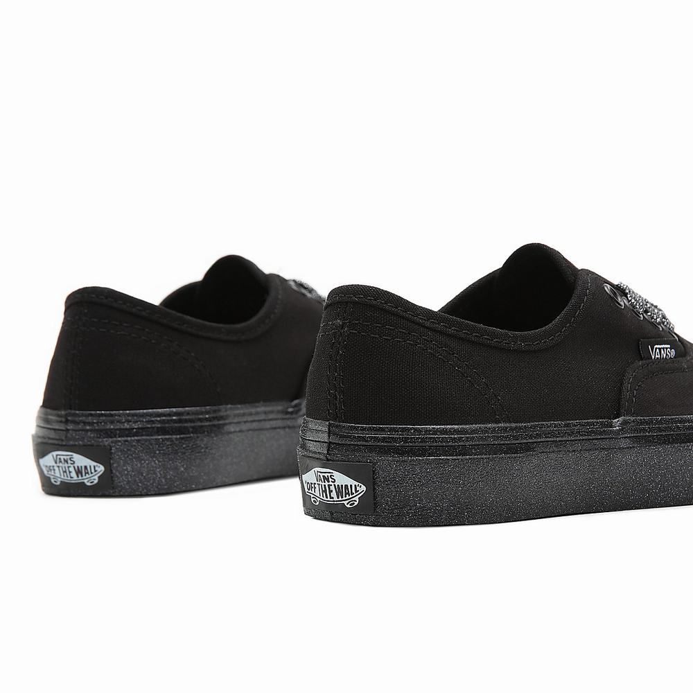 Tenis Vans Glitter Outsole Authentic (4-8 years) Niños Negras | JGN631894