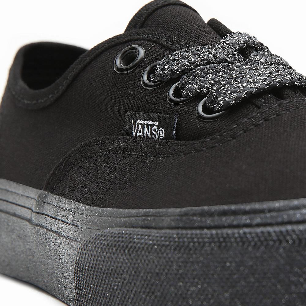 Tenis Vans Glitter Outsole Authentic (4-8 years) Niños Negras | JGN631894